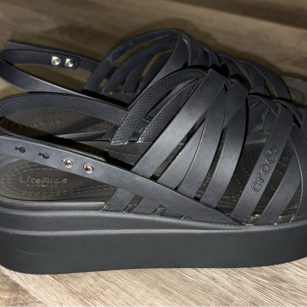 CROCS Women's Strappy Black Sandals